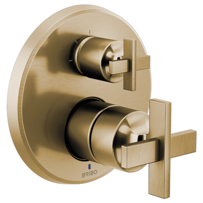 Brizo Levoir T75P598 Pressure Balance Valve With Integrated 3-Function Diverter Trim - Less Handles
