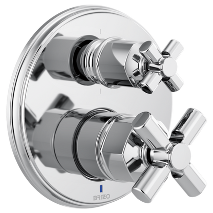 Brizo Invari T75P676 Pressure Balance Valve With Integrated 6-Function Diverter Trim - Less Handles