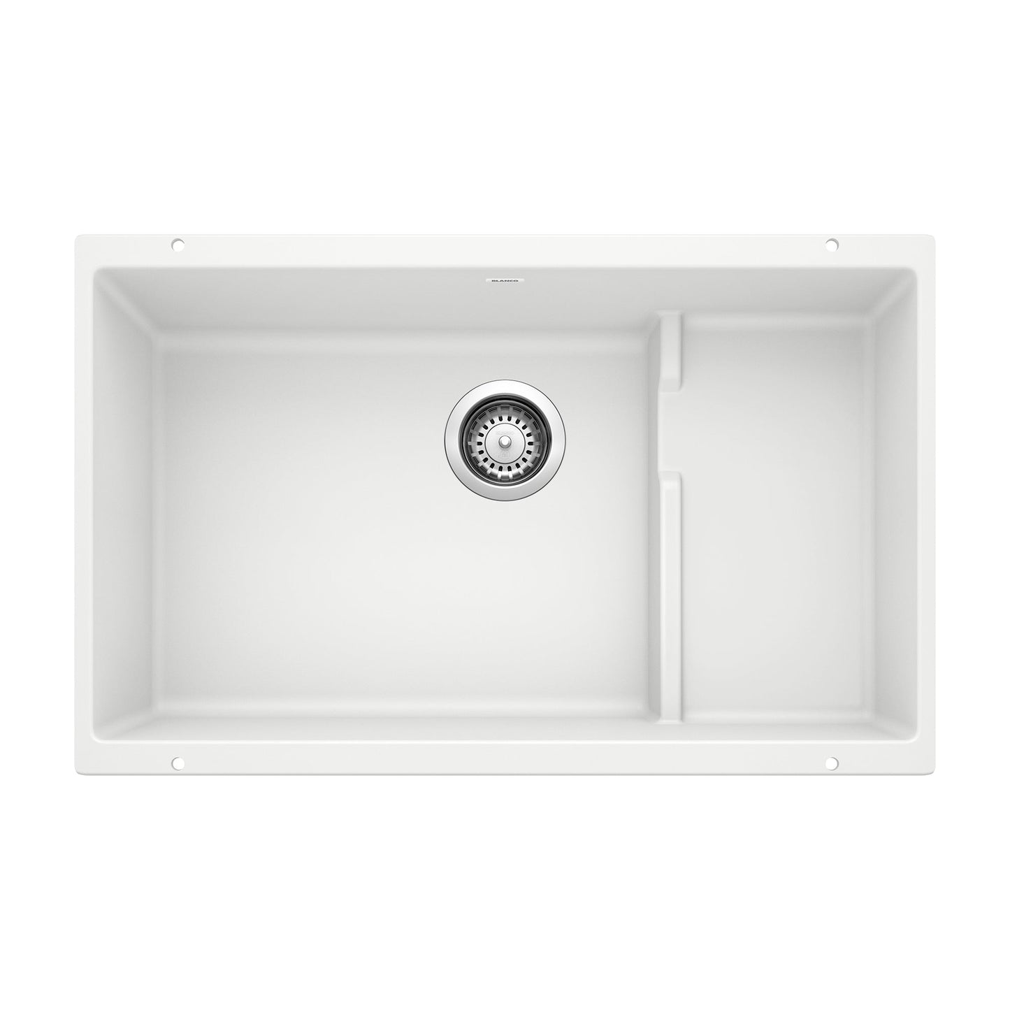 BLANCO 519453 Precis Cascade Super Single Kitchen Sink with Colander - White