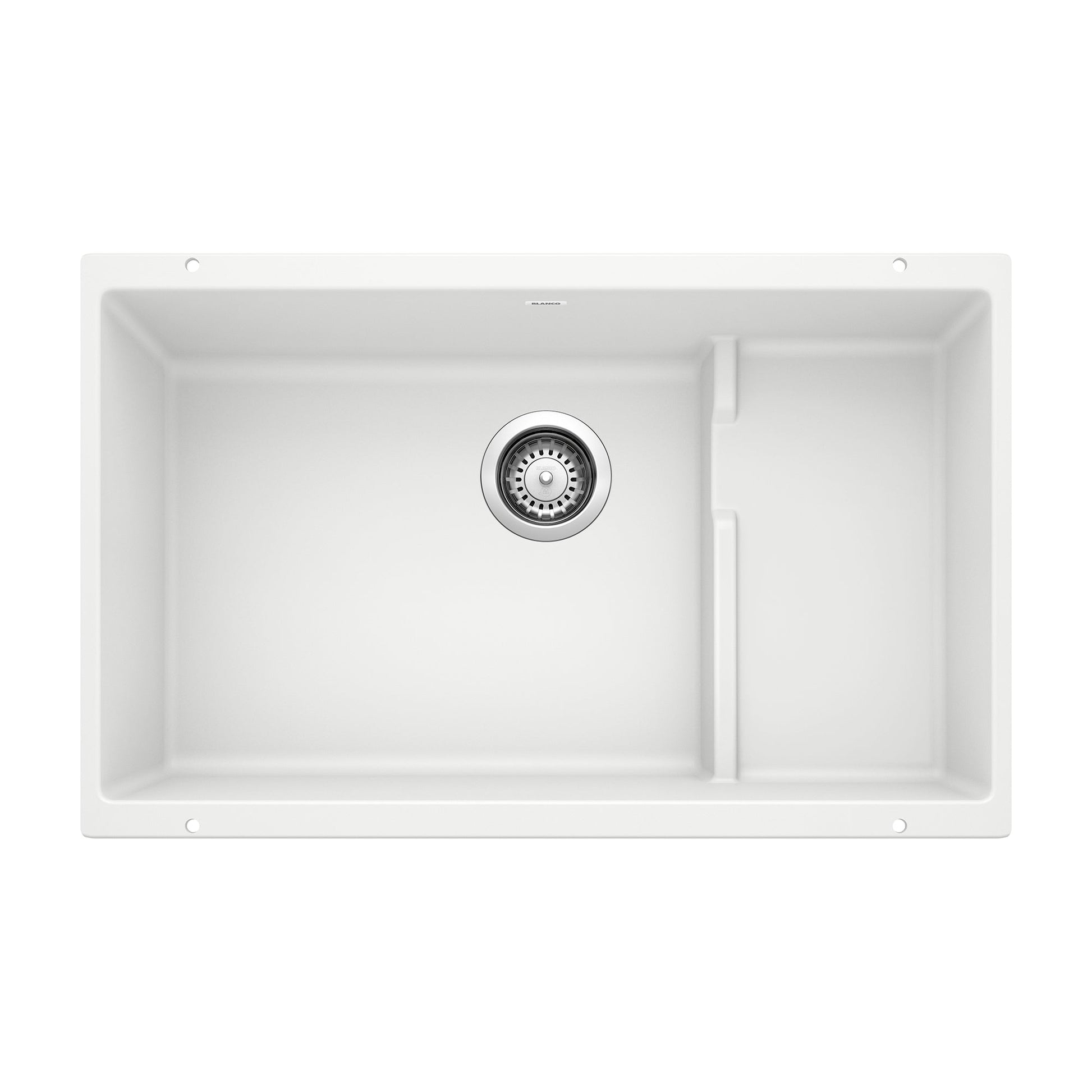 BLANCO 519453 Precis Cascade Super Single Kitchen Sink with Colander - White