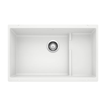 BLANCO 519453 Precis Cascade Super Single Kitchen Sink with Colander - White
