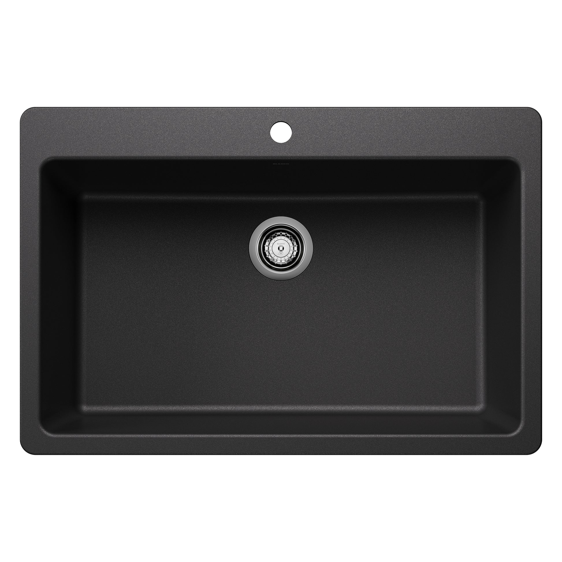 BLANCO Liven SILGRANIT 33" Super Single Dual Mount Kitchen Sink - Anthracite