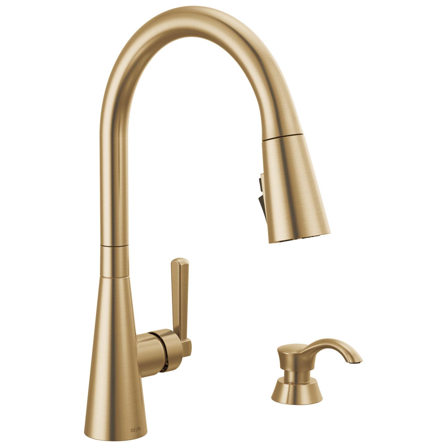 Delta Boyd 19893Z Single Handle Pull-Down Kitchen Faucet with Soap Dispenser and ShieldSpray Technology