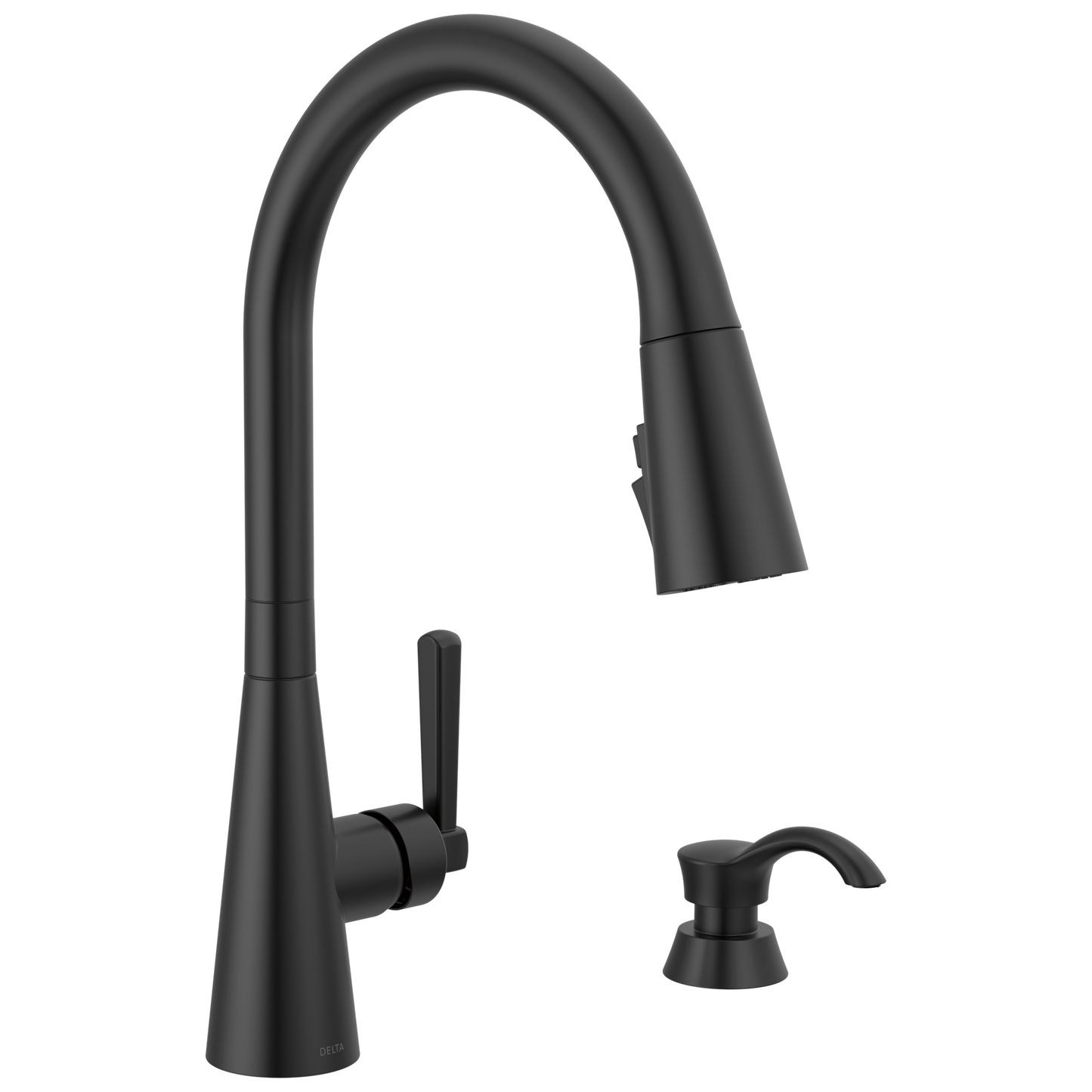 Delta Boyd 19893Z Single Handle Pull-Down Kitchen Faucet with Soap Dispenser and ShieldSpray Technology