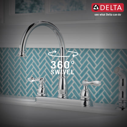 Delta Windemere 21996LF Two Handle Kitchen Faucet