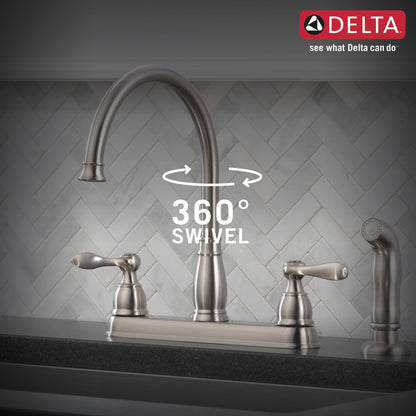 Delta Windemere 21996LF Two Handle Kitchen Faucet