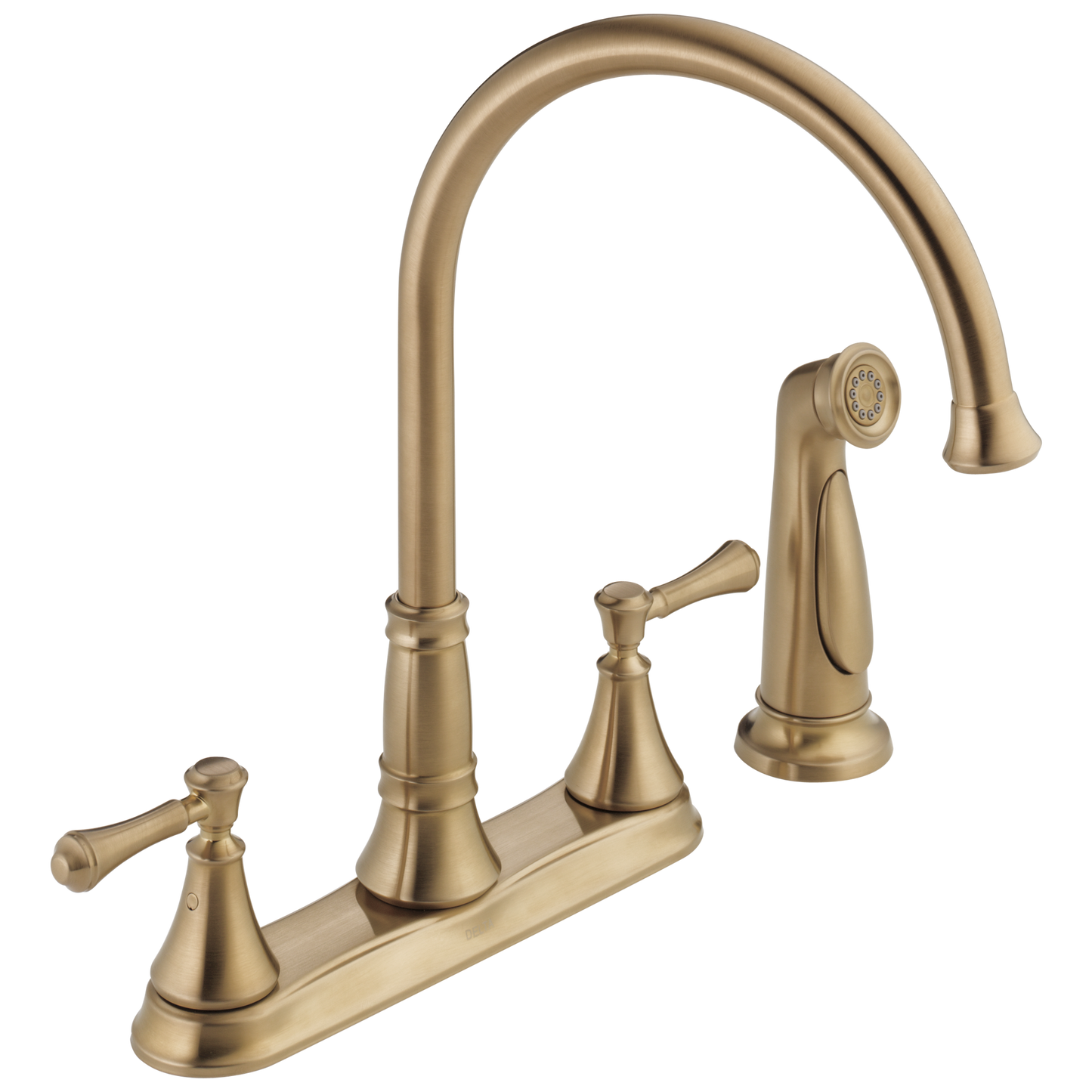 Delta Cassidy 2497LF Two Handle Kitchen Faucet with Spray