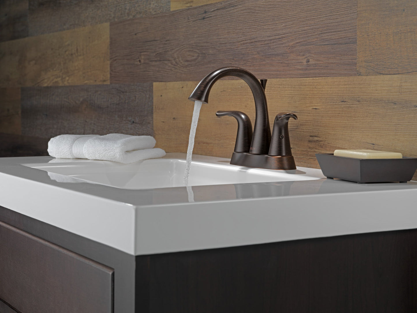 Delta Lahara 2538 Two Handle Centerset Bathroom Faucet