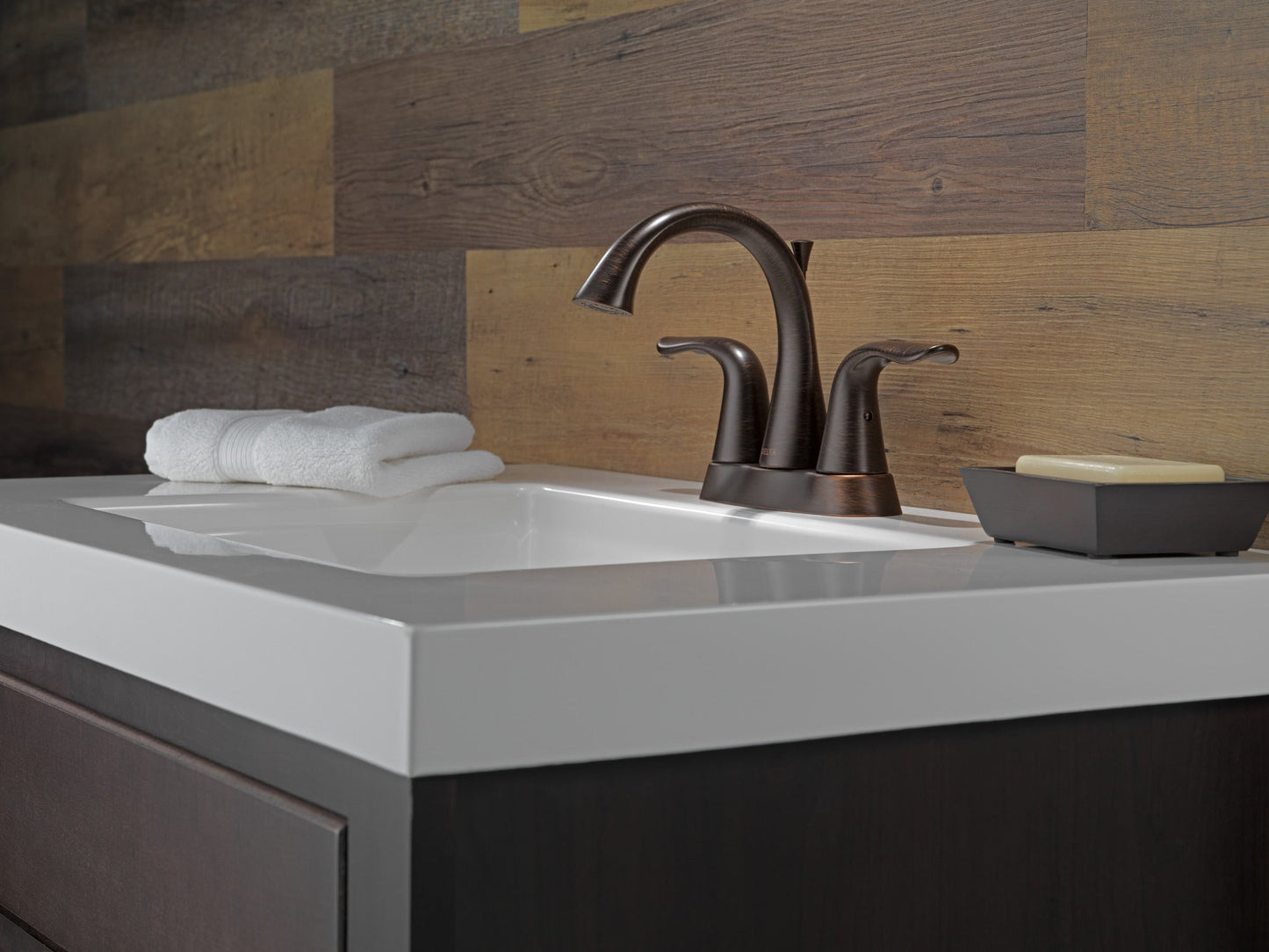 Delta Lahara 2538 Two Handle Centerset Bathroom Faucet