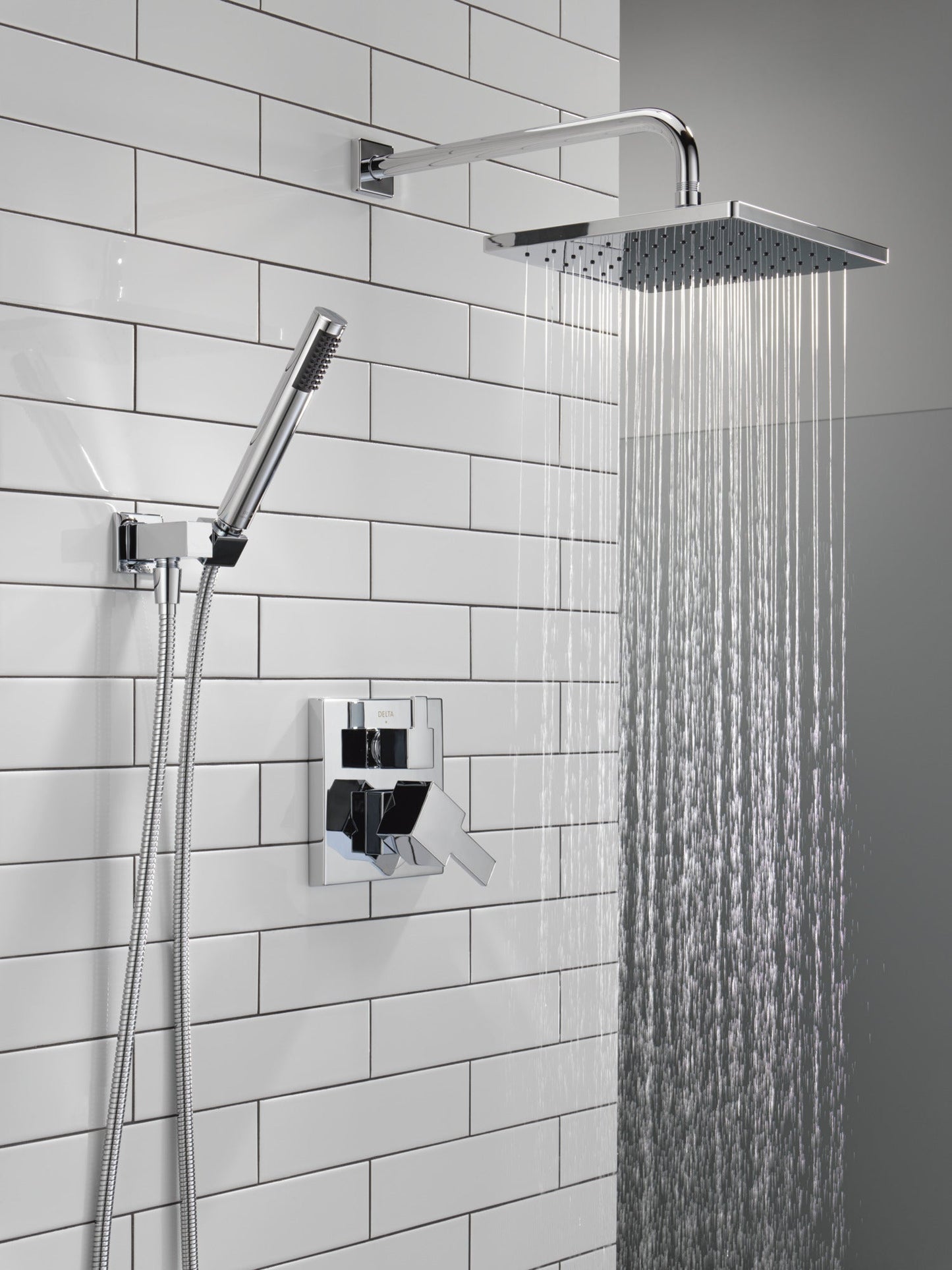 Delta Modern 342701 Monitor 14 Series Shower with Raincan, Hand Shower & Rough Valve