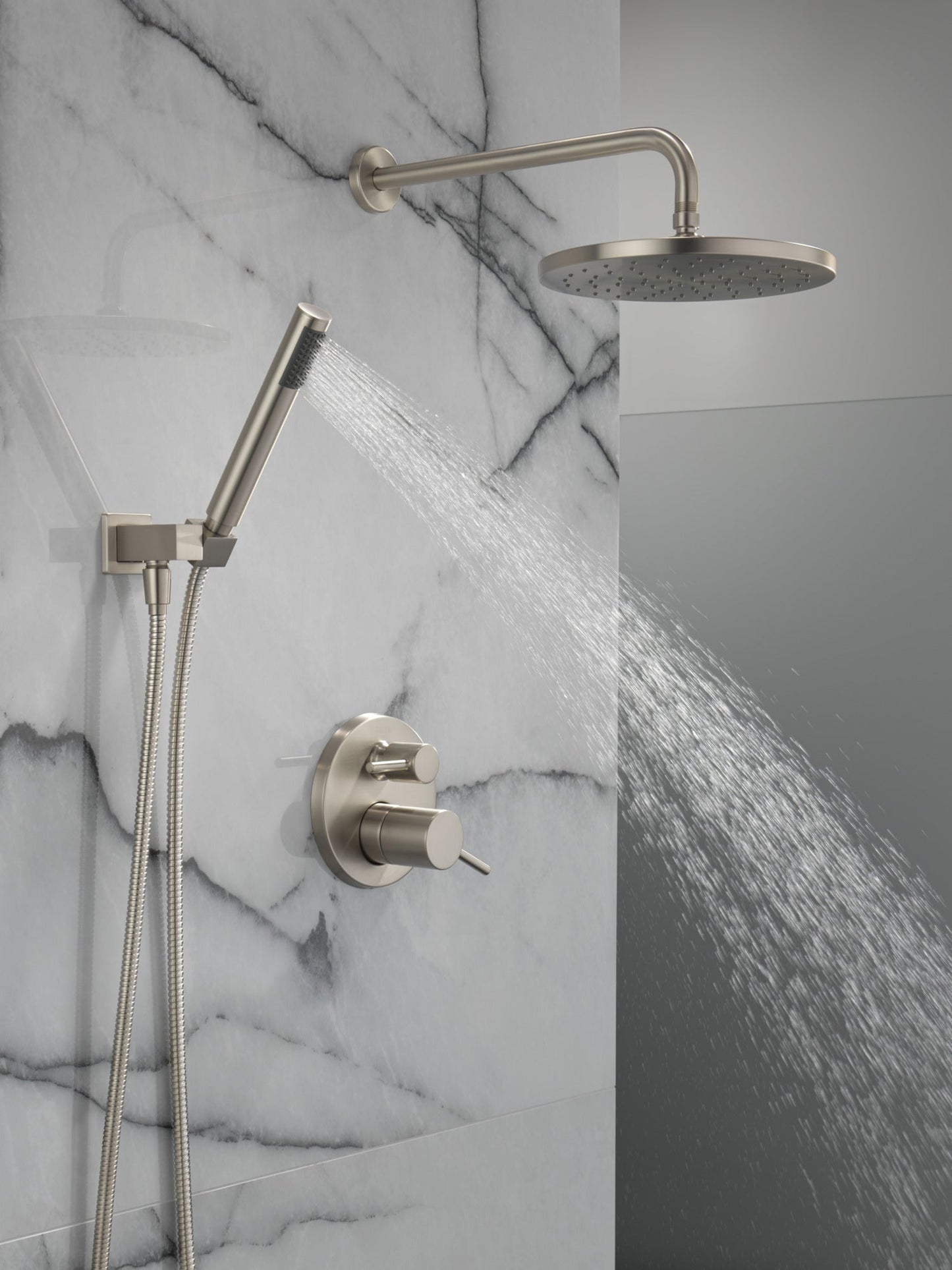 Delta Modern 342702 Monitor 14 Series Shower with Raincan, Hand Shower & Rough Valve