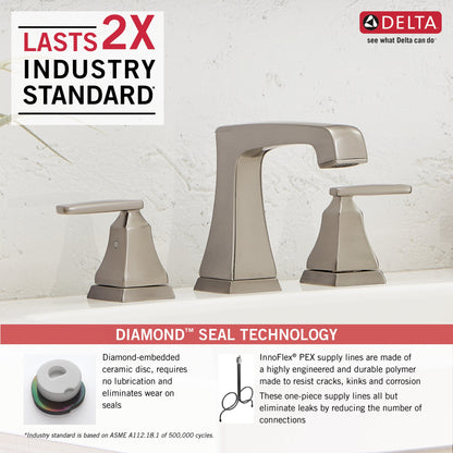 Delta Ashlyn 3564 Two Handle Widespread Bathroom Faucet