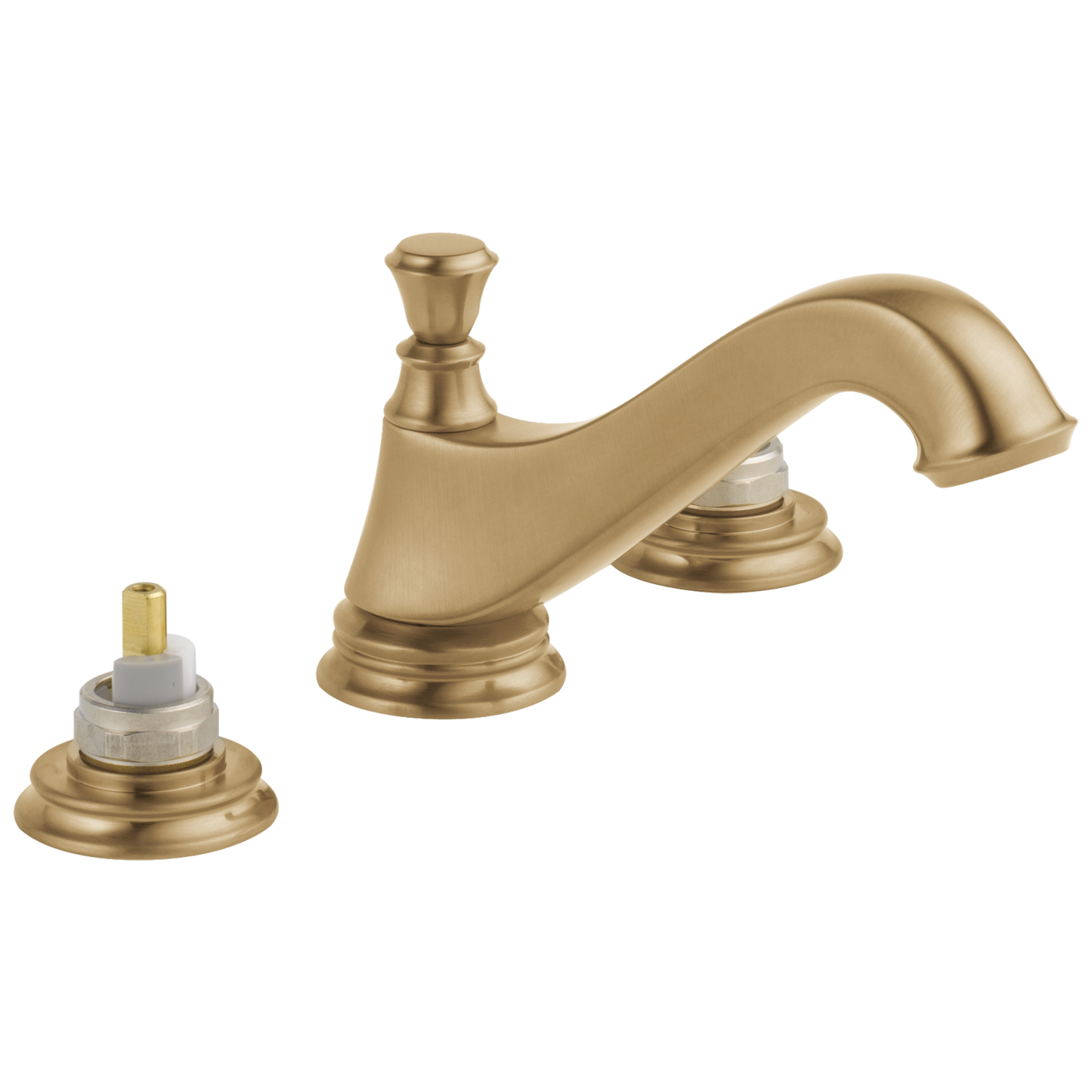 Delta Cassidy 3595LF Two Handle Widespread Bathroom Faucet - Low Arc Spout - Less Handles