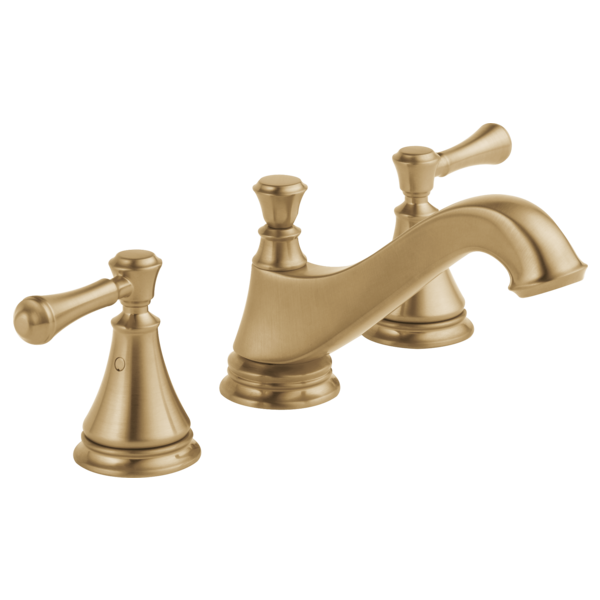 Delta Cassidy 3595LF Two Handle Widespread Bathroom Faucet - Low Arc Spout - Less Handles