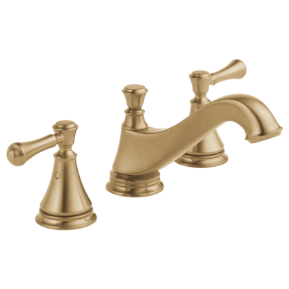 Delta Cassidy 3595LF Two Handle Widespread Bathroom Faucet - Low Arc Spout - Less Handles