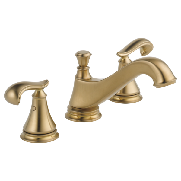 Delta Cassidy 3595LF Two Handle Widespread Bathroom Faucet - Low Arc Spout - Less Handles