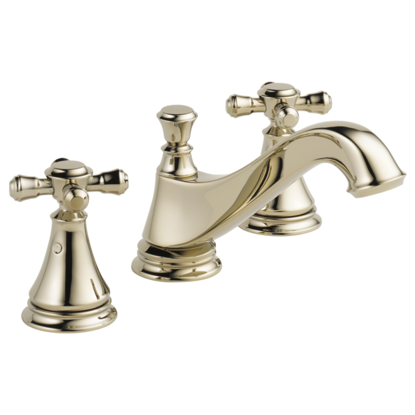 Delta Cassidy 3595LF Two Handle Widespread Bathroom Faucet - Low Arc Spout - Less Handles