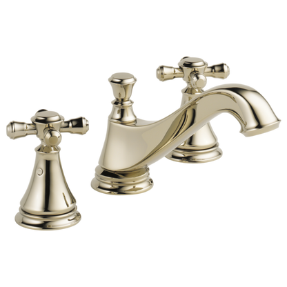 Delta Cassidy 3595LF Two Handle Widespread Bathroom Faucet - Low Arc Spout - Less Handles