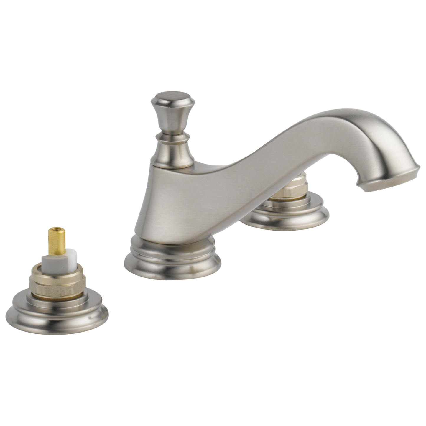 Delta Cassidy 3595LF Two Handle Widespread Bathroom Faucet - Low Arc Spout - Less Handles