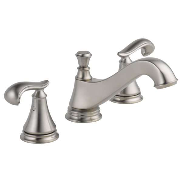 Delta Cassidy 3595LF Two Handle Widespread Bathroom Faucet - Low Arc Spout - Less Handles