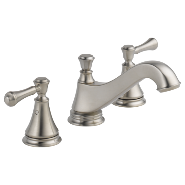Delta Cassidy 3595LF Two Handle Widespread Bathroom Faucet - Low Arc Spout - Less Handles