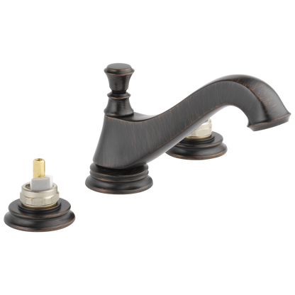 Delta Cassidy 3595LF Two Handle Widespread Bathroom Faucet - Low Arc Spout - Less Handles