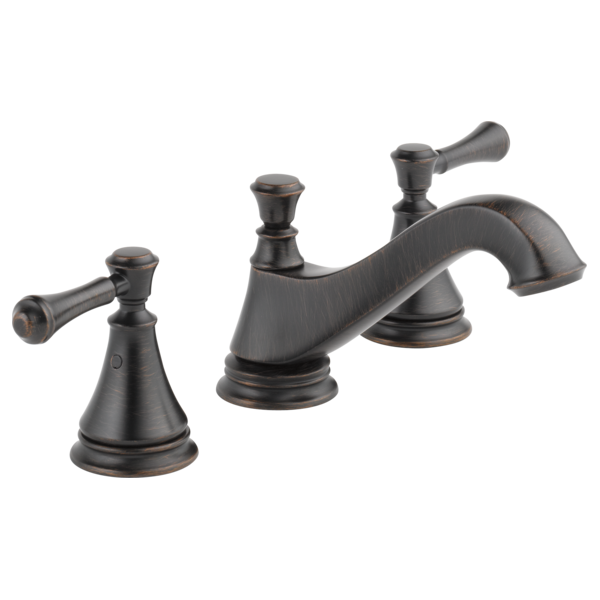 Delta Cassidy 3595LF Two Handle Widespread Bathroom Faucet - Low Arc Spout - Less Handles