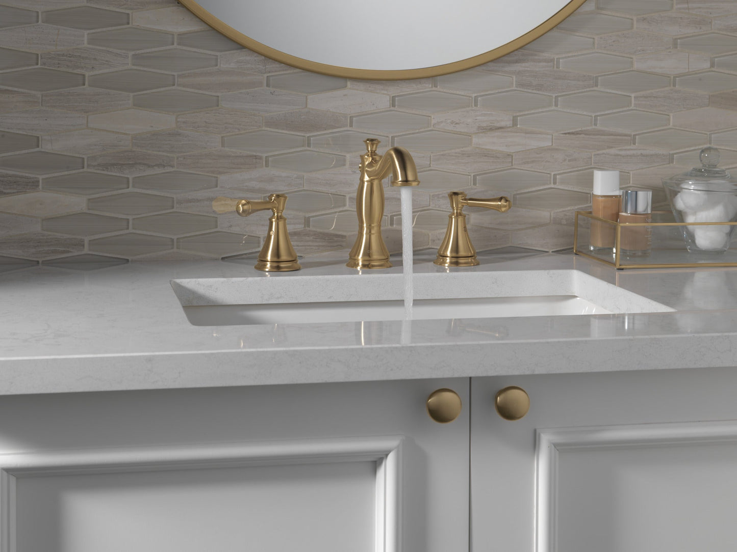 Delta Cassidy 3597LF Two Handle Widespread Bathroom Faucet