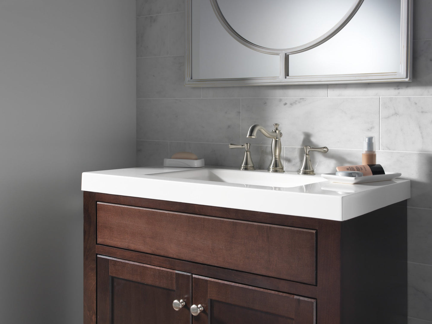 Delta Cassidy 3597LF Two Handle Widespread Bathroom Faucet