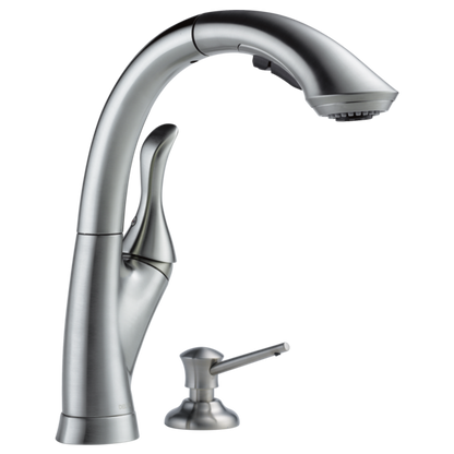 Delta Linden 4153 Single Handle Pull-Out Kitchen Faucet