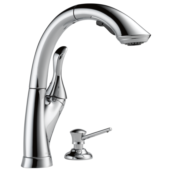 Delta Linden 4153 Single Handle Pull-Out Kitchen Faucet