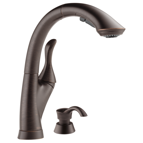 Delta Linden 4153 Single Handle Pull-Out Kitchen Faucet