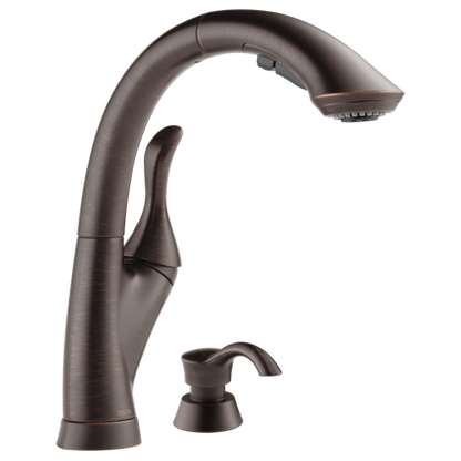 Delta Linden 4153 Single Handle Pull-Out Kitchen Faucet