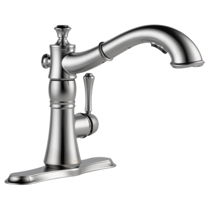 Delta Cassidy 4197 Single Handle Pull-Out Kitchen Faucet