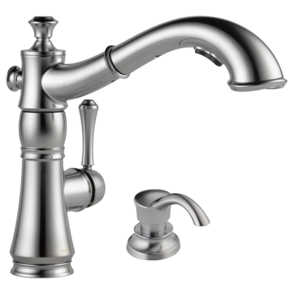 Delta Cassidy 4197 Single Handle Pull-Out Kitchen Faucet