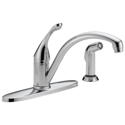 Delta Collins 440 Single Handle Kitchen Faucet with Spray