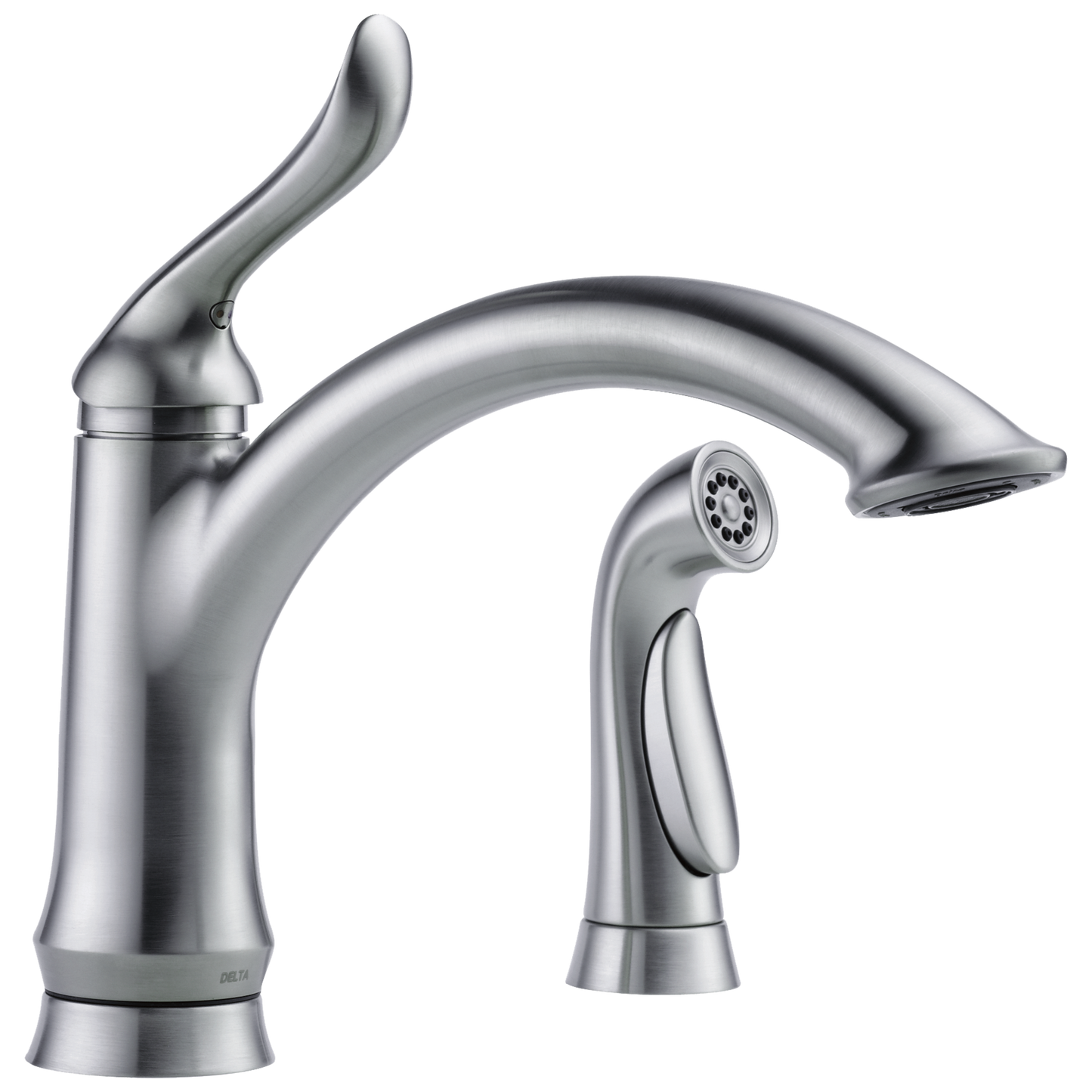 Delta Linden 4453 Single Handle Kitchen Faucet with Spray