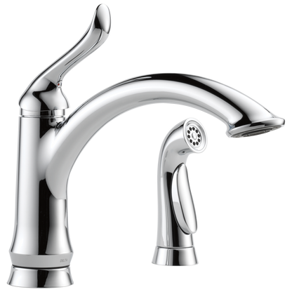 Delta Linden 4453 Single Handle Kitchen Faucet with Spray