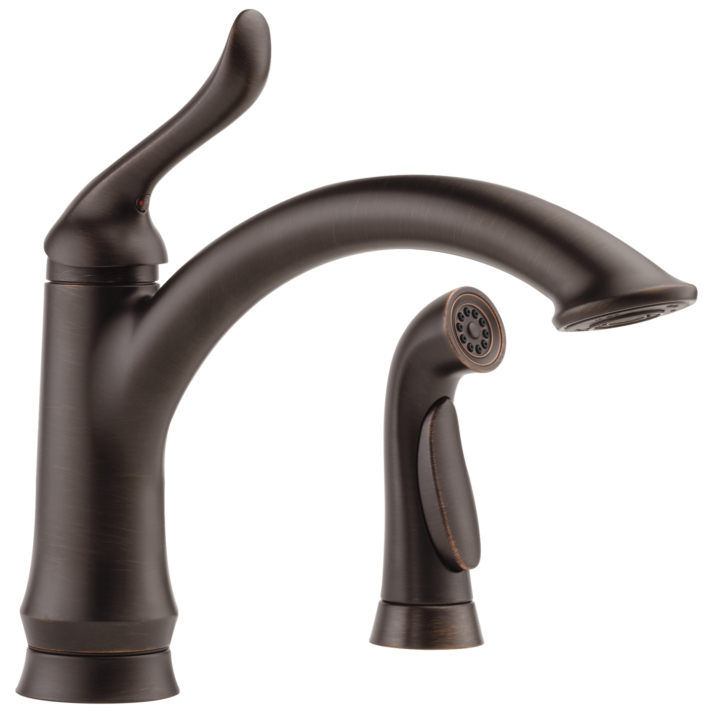 Delta Linden 4453 Single Handle Kitchen Faucet with Spray