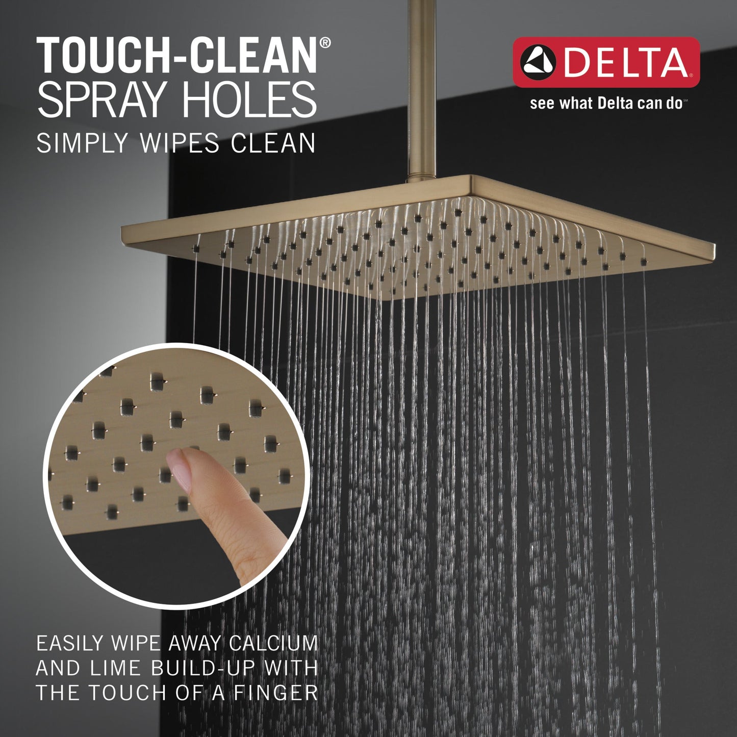 Delta Universal Showering Components 52159 Single-Setting Metal Raincan Shower Head