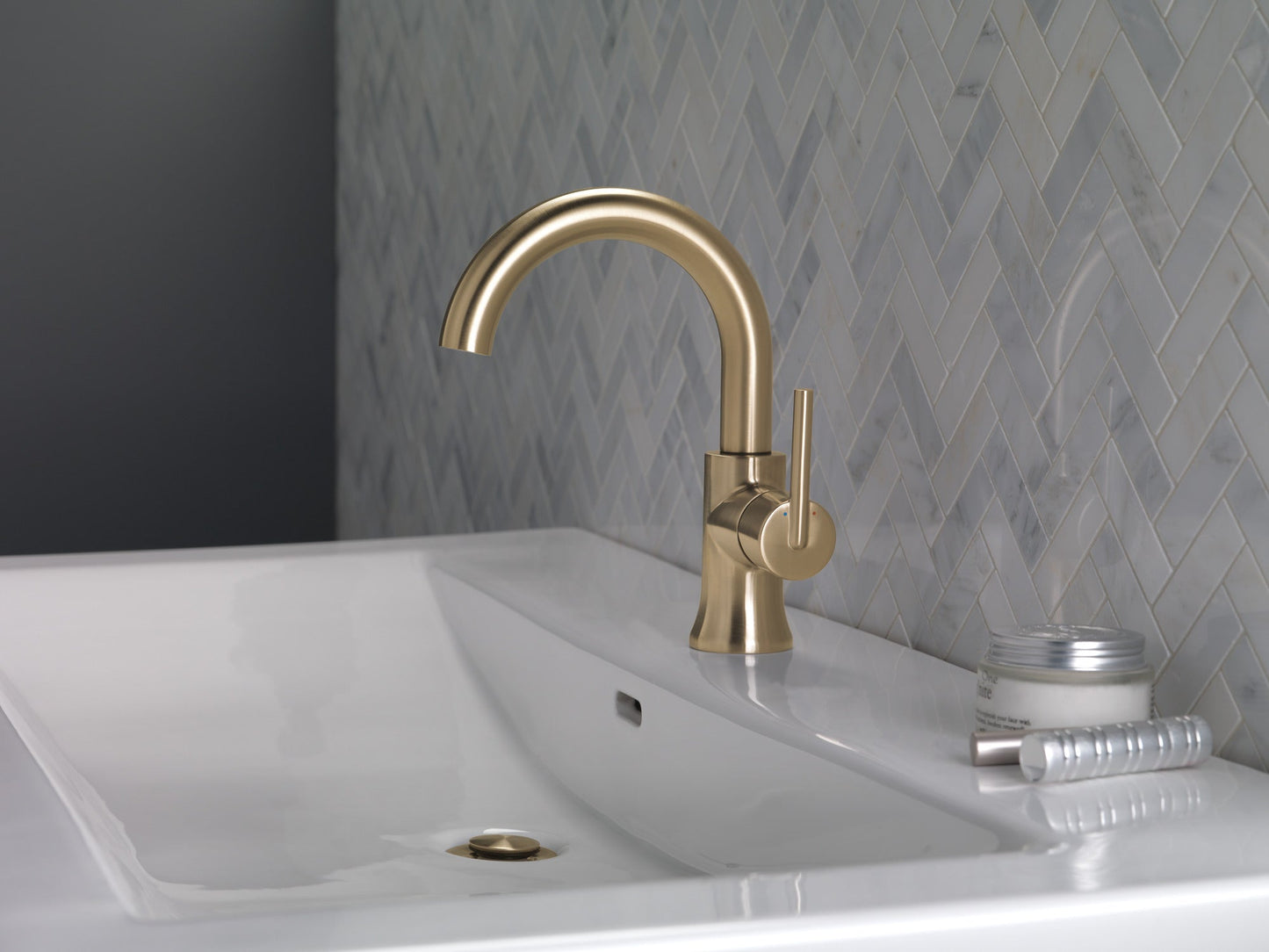 Delta Trinsic 559HA Single Handle High-Arc Bathroom Faucet