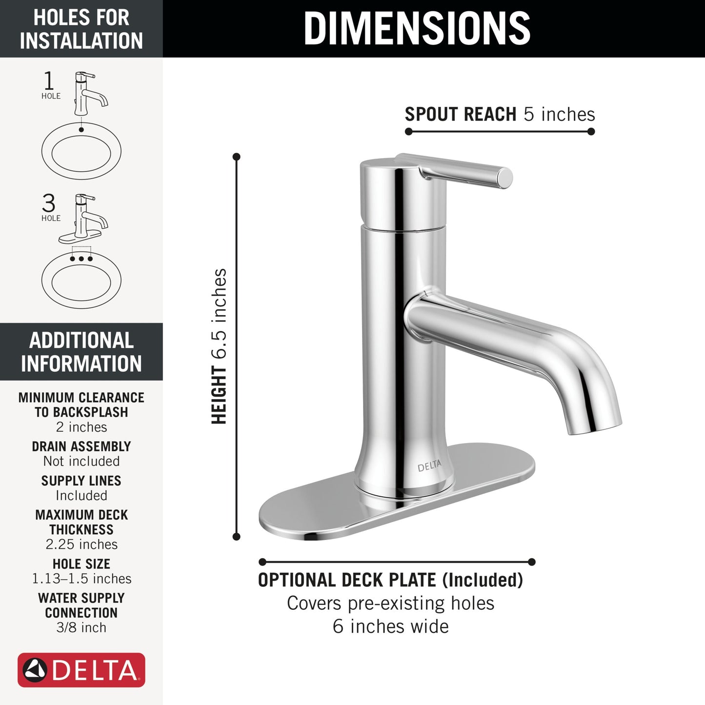 Delta Trinsic 559LF Single Handle Bathroom Faucet