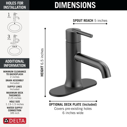 Delta Trinsic 559LF Single Handle Bathroom Faucet