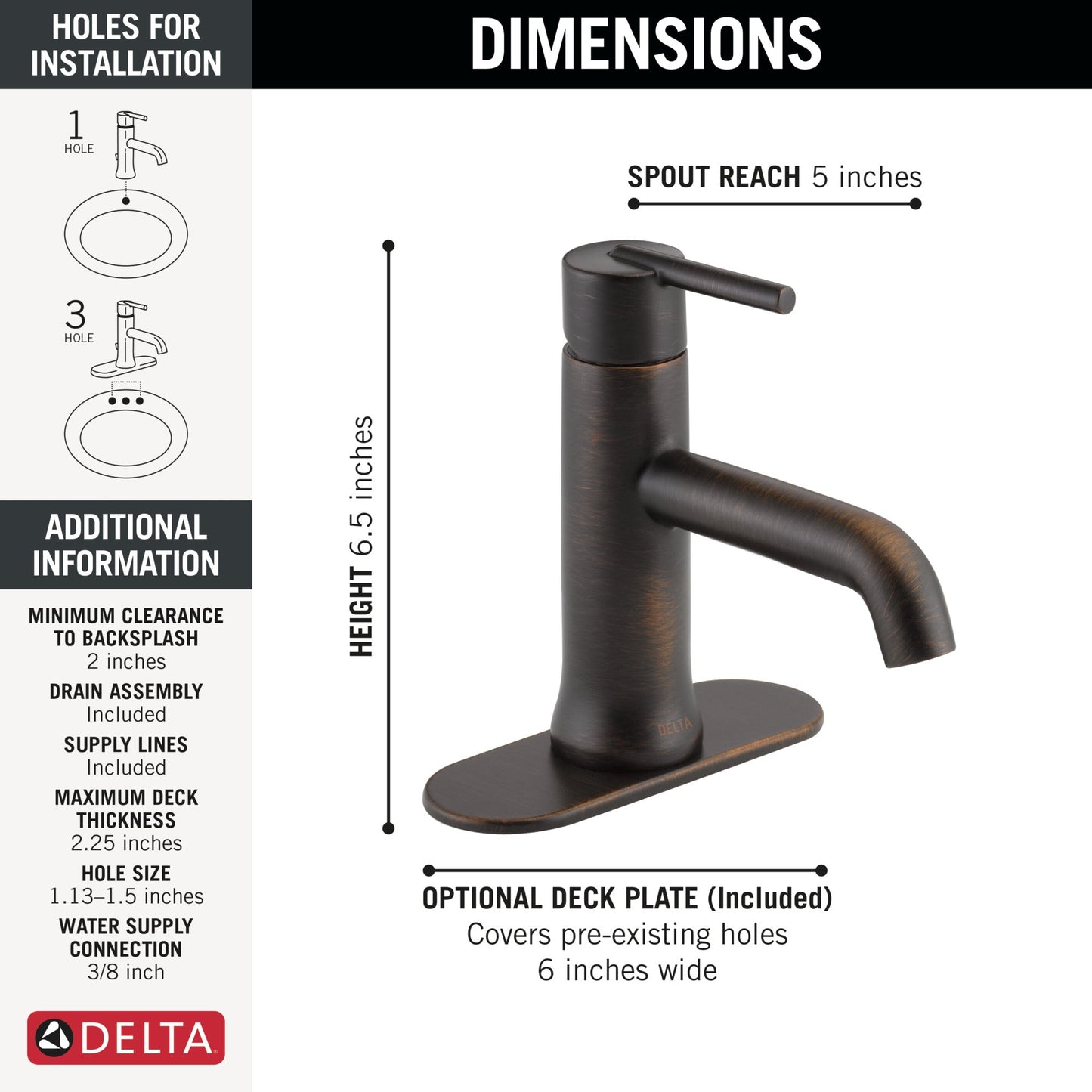 Delta Trinsic 559LF Single Handle Bathroom Faucet