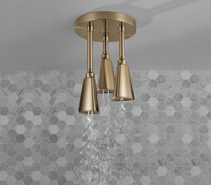 Delta Universal Showering Components 57140 H2OKINETIC Pendant Raincan Shower Head