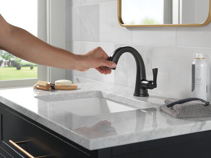 Delta Stryke 577 Single Handle Pull Down Bathroom Faucet