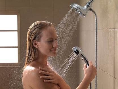 Delta Universal Showering Components 58471 H2OKINETIC In2ition 4-Setting Two-in-One Shower