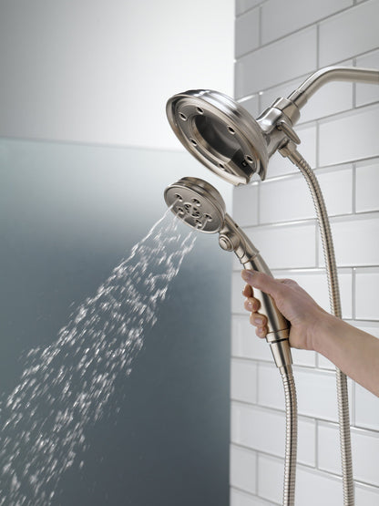 Delta Universal Showering Components 58471 H2OKINETIC In2ition 4-Setting Two-in-One Shower