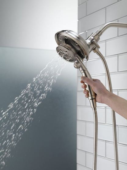 Delta Universal Showering Components 58471 H2OKINETIC In2ition 4-Setting Two-in-One Shower