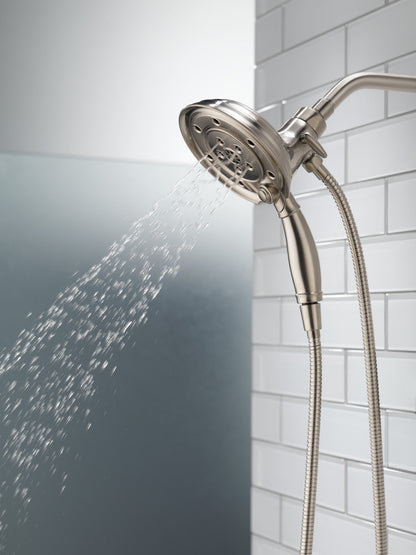 Delta Universal Showering Components 58471 H2OKINETIC In2ition 4-Setting Two-in-One Shower